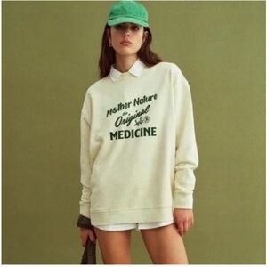 SOLD Mate The Label Organic Fleece Graphic Sweatshirt Oversized NWT